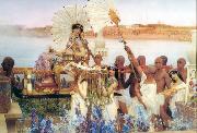 Alma-Tadema, Sir Lawrence The Finding of Moses (mk23) Spain oil painting artist